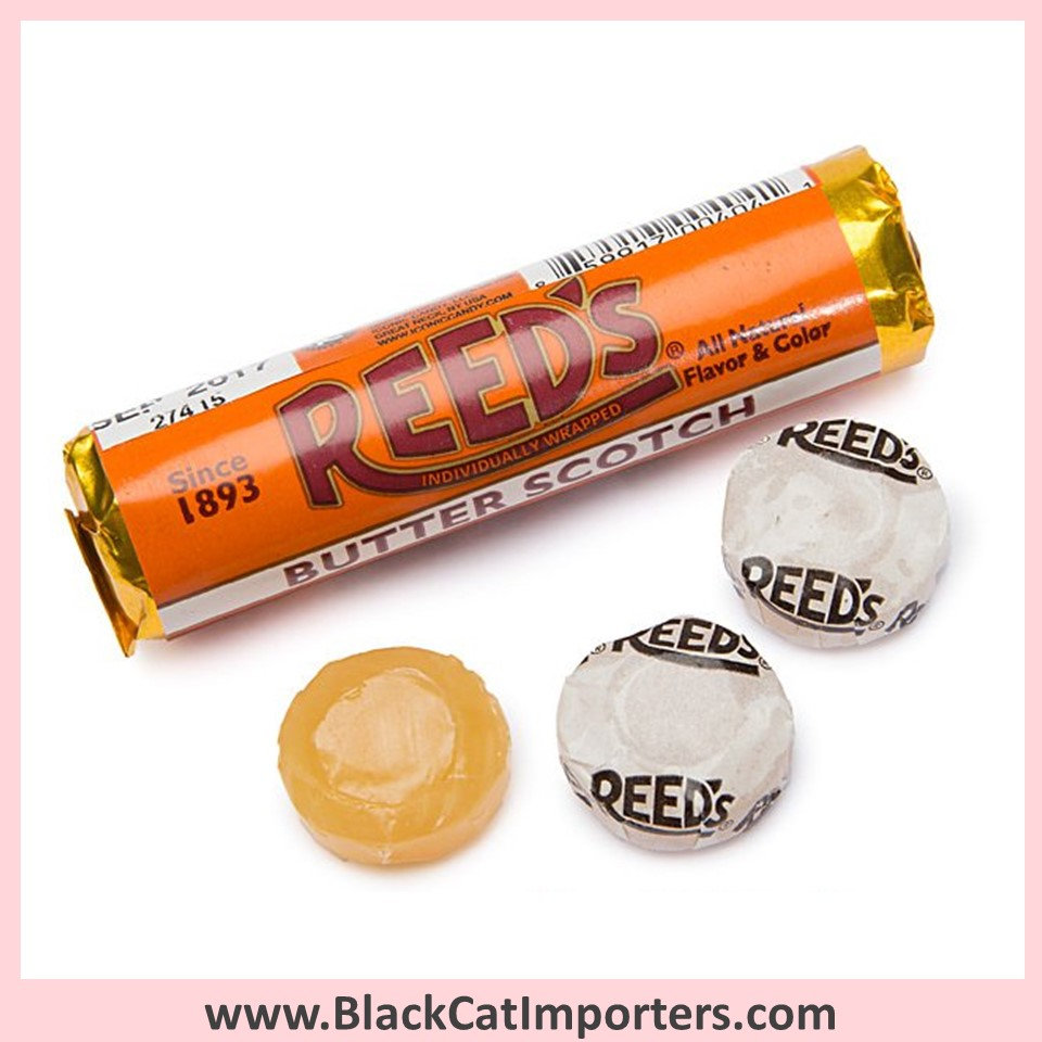 Reed's Hard Candy Rolls / Butter Scotch Black Cat Importers Ontario