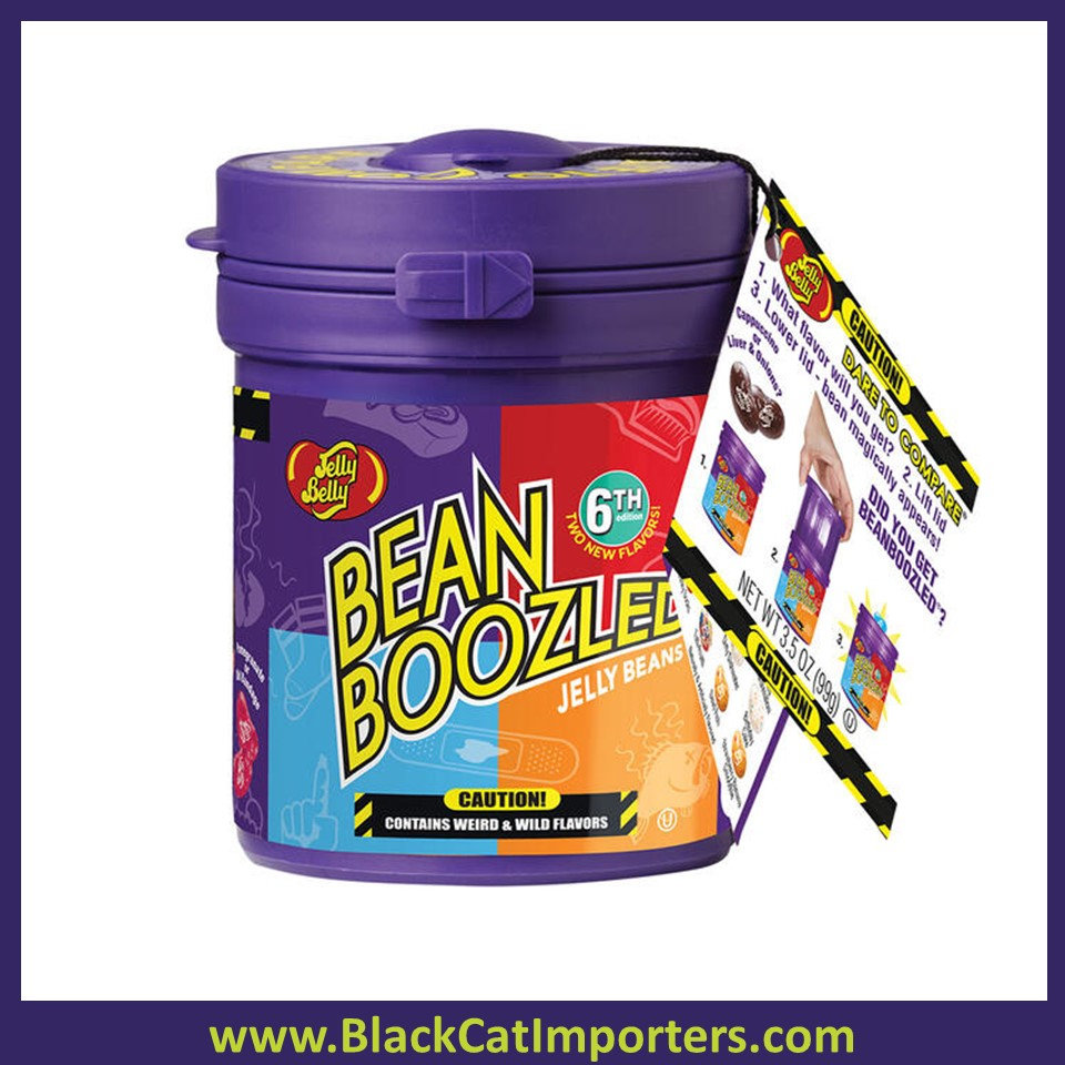 Jelly Belly BeanBoozled Jelly Beans Mystery Bean Dispenser (6th editio Black Cat Importers