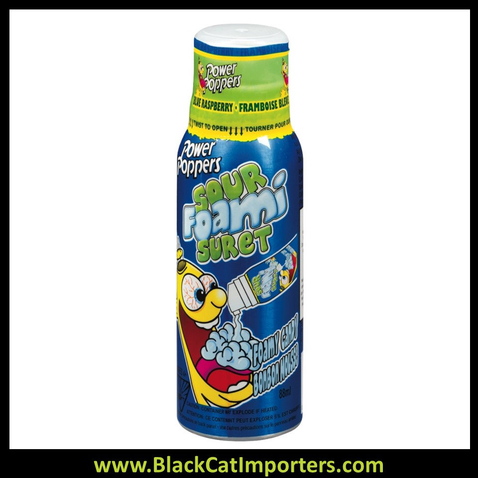 Power Poppers Sour Foami 12ct Black Cat Importers Ontario
