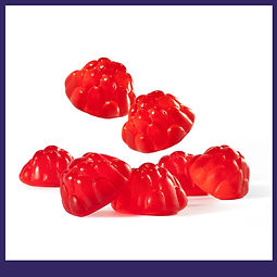 Albanese Berry Red Gummi Raspberries  5lb Bag