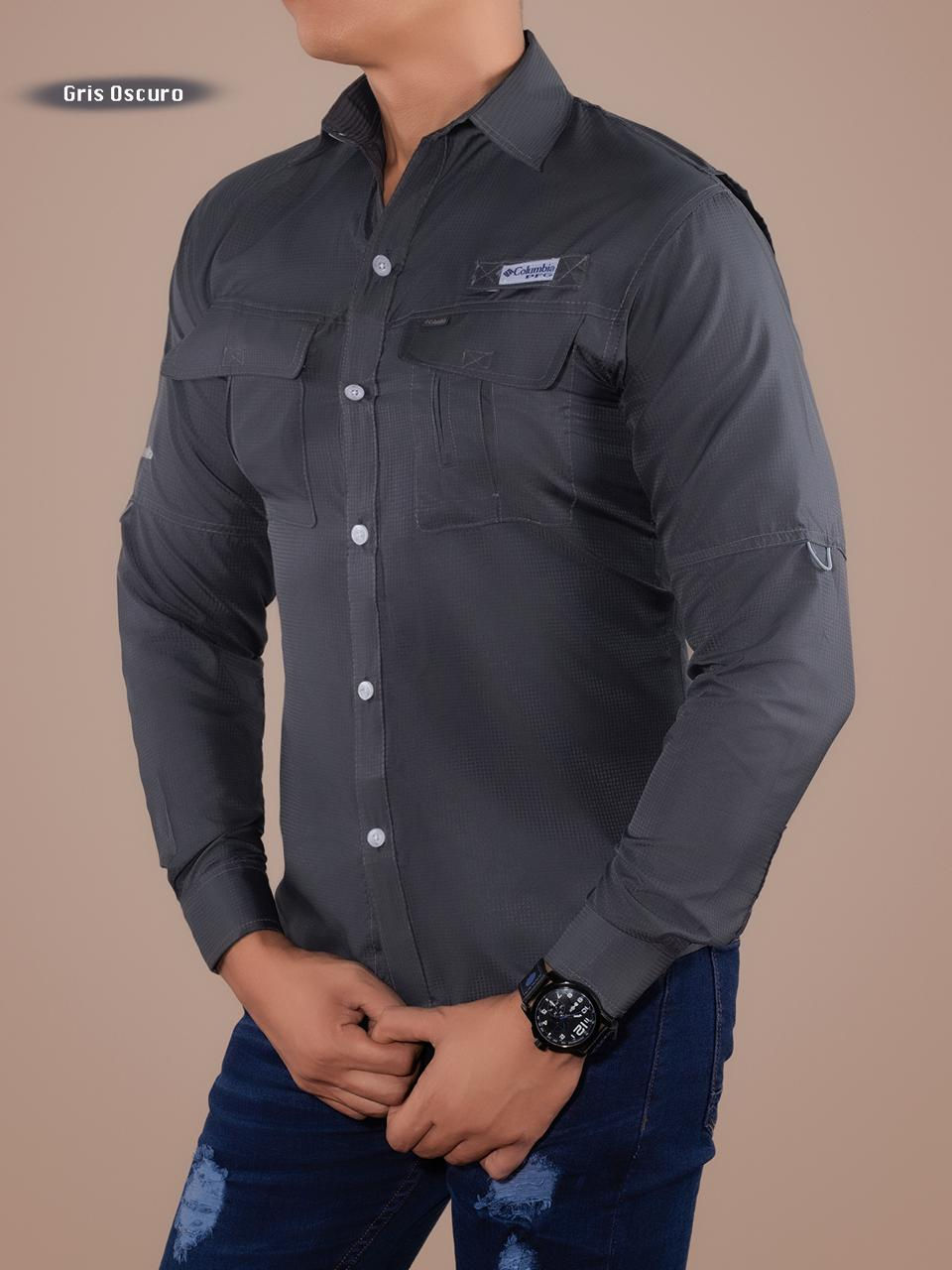 Miniatura: CAMISA COLOMBIA MANGA LARGA S M L XL 2XL 3XL