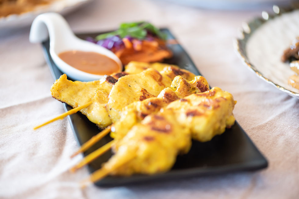 Arranged Food and Objects