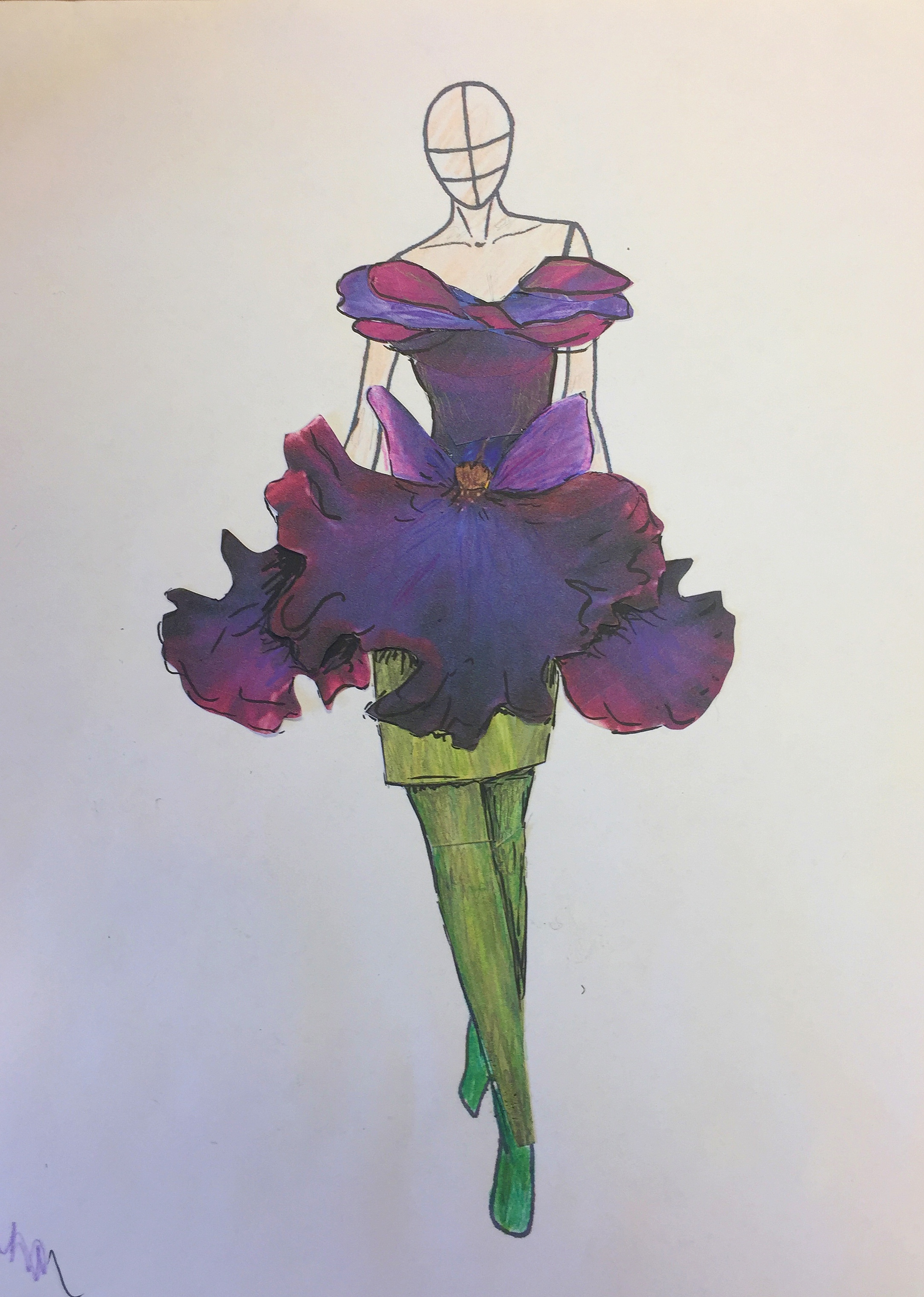 Iris Dress Rendering