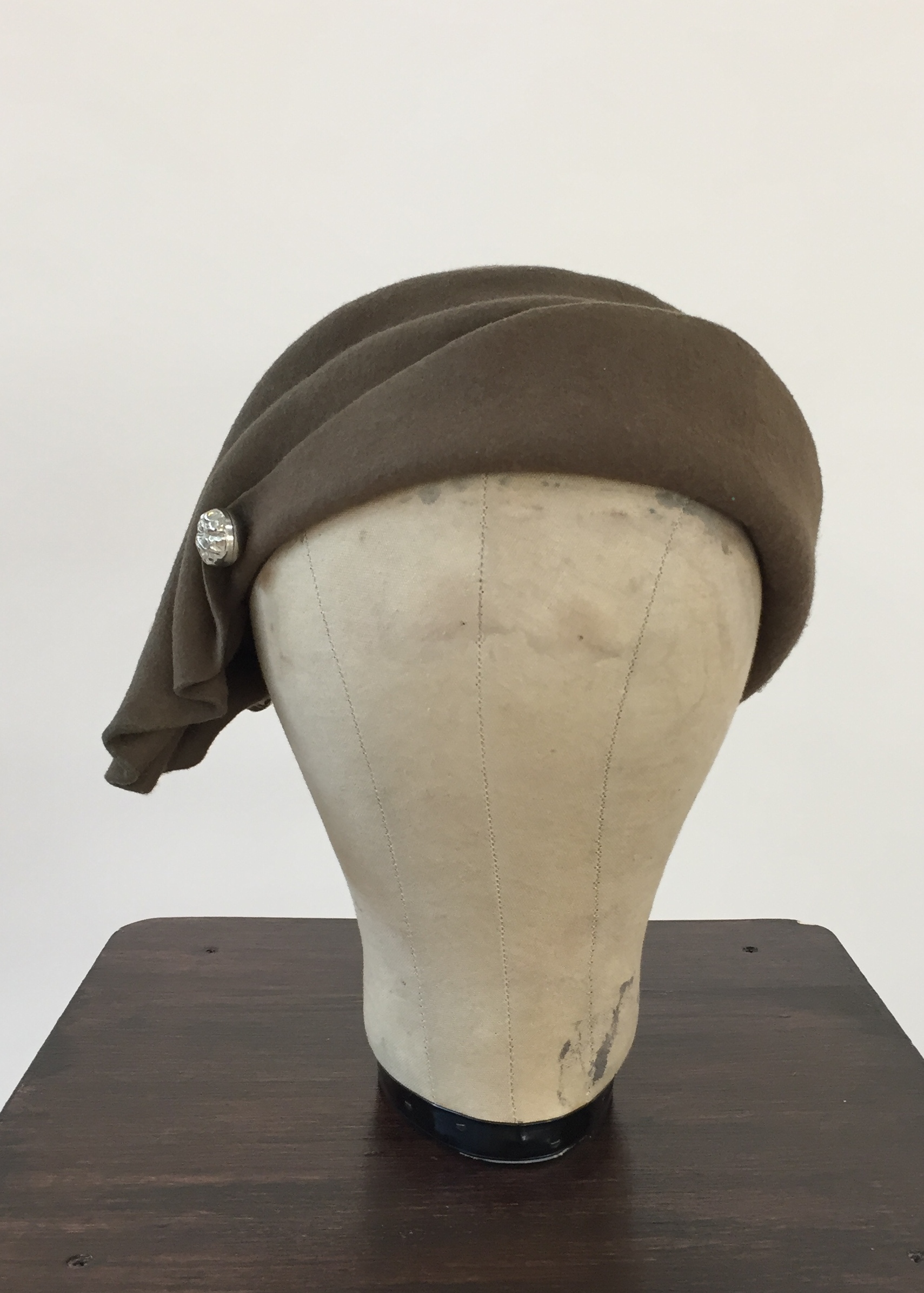 Hand Draped Wool Blocked Hat