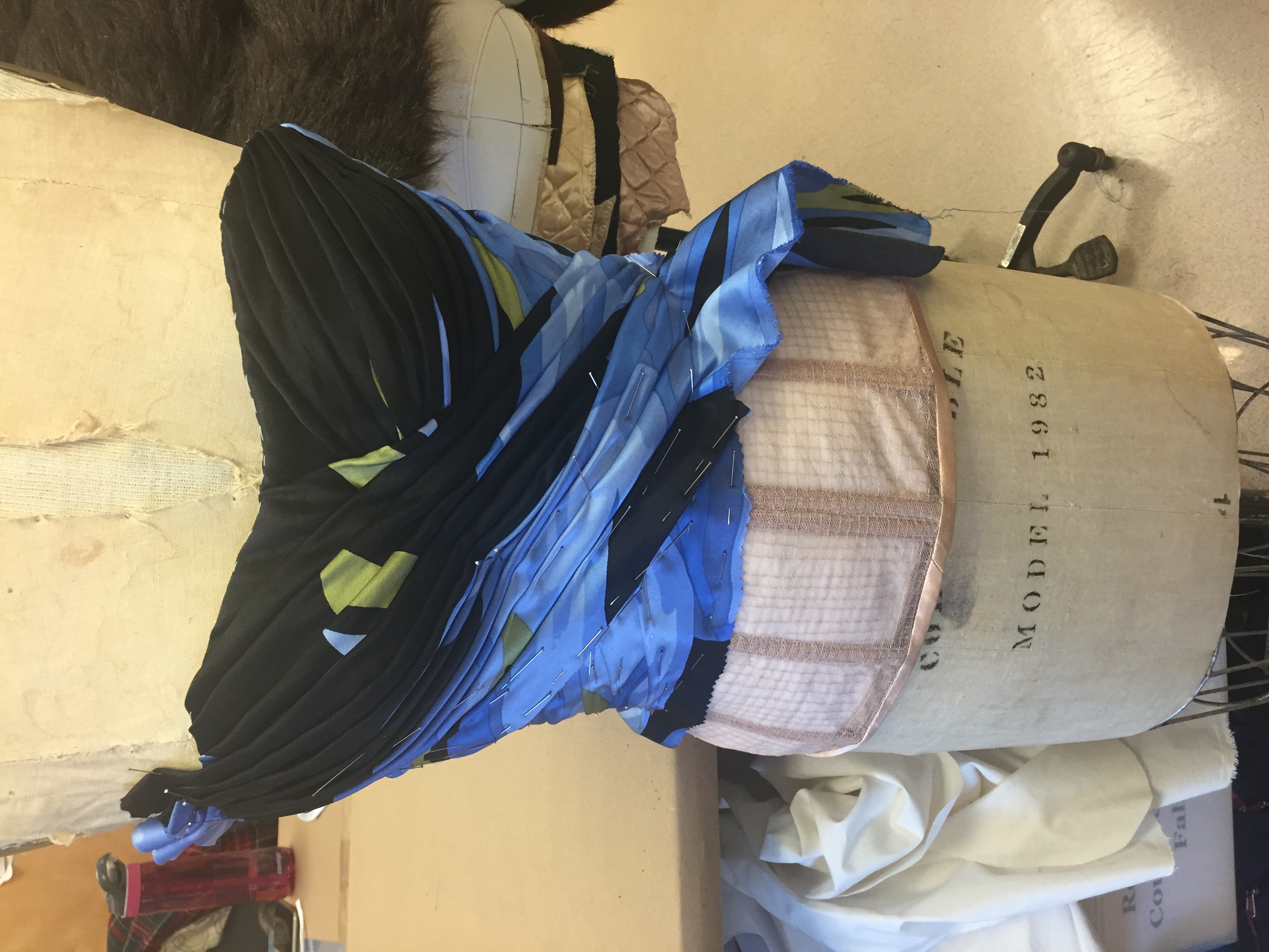 Process Photo While Draping