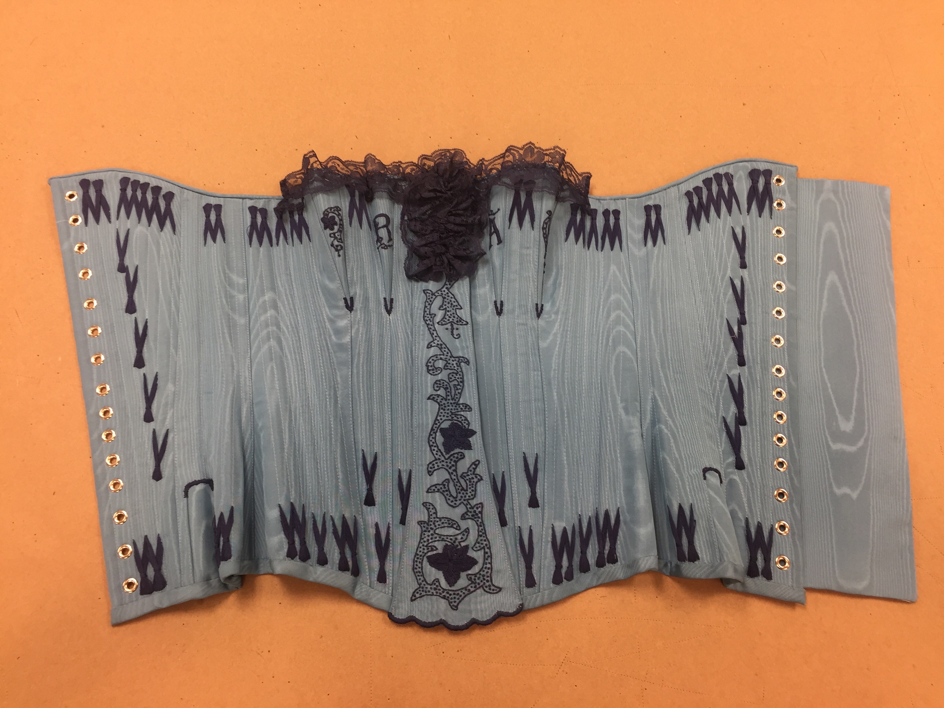 Corset with Flossed Bones
