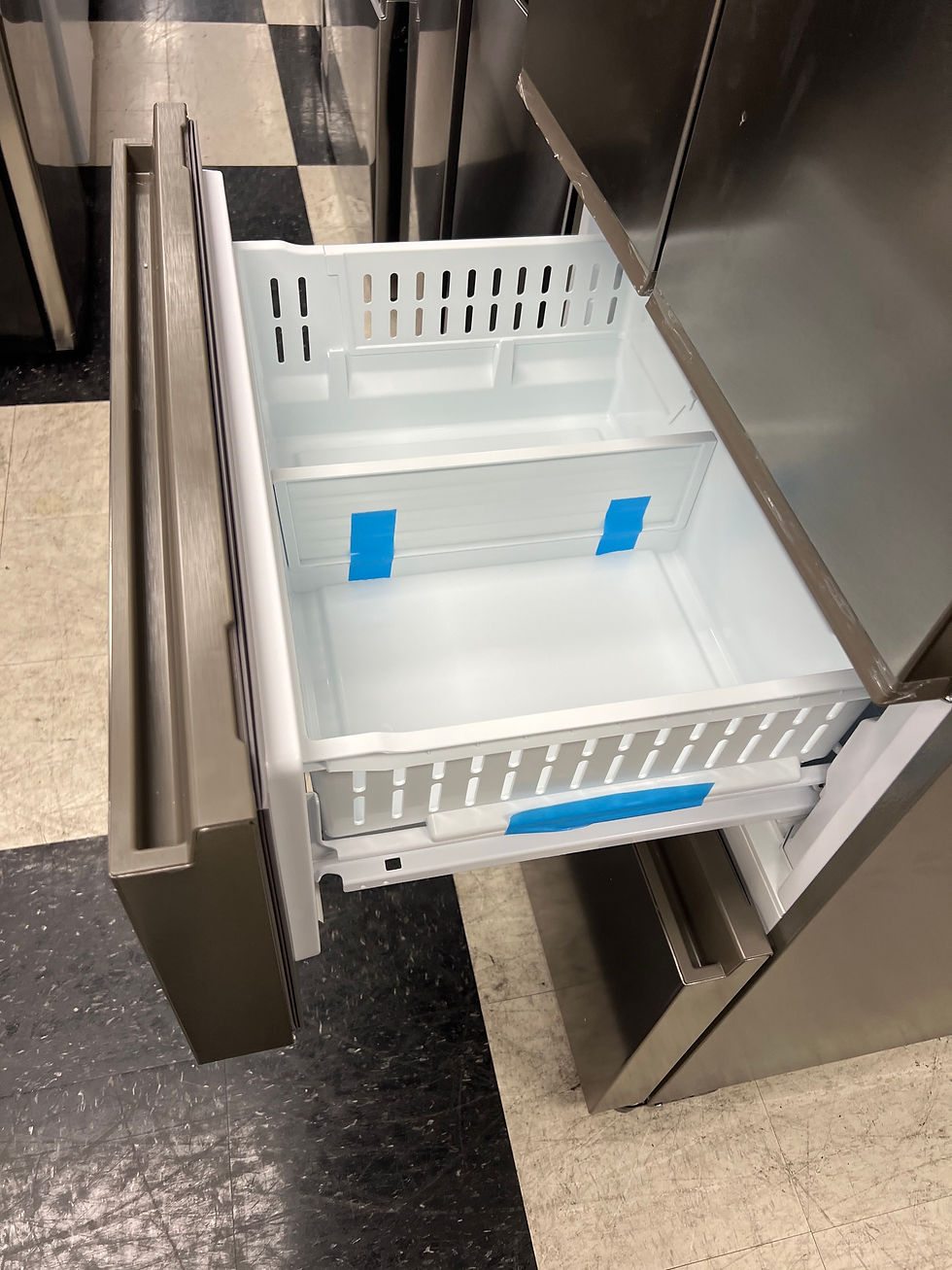 Thumbnail: Haier 14.5 cu .ft French Door Refrigerator in Fingerprint Resistant Stainless St