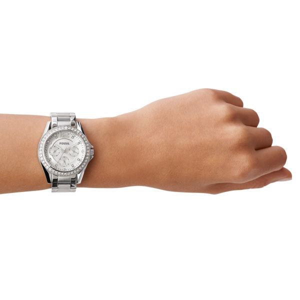 Miniaturbild: Fossil - Damenuhr Riley Edelstahl Silber