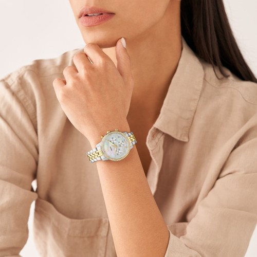 Fossil - Uhr Chronograph Neutra Edelstahl Bicolor | Miral