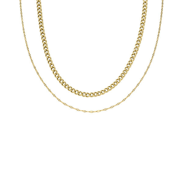 Miniaturbild: Fossil - Set Seasonal Gift Sets Kette Edelstahl goldfarben