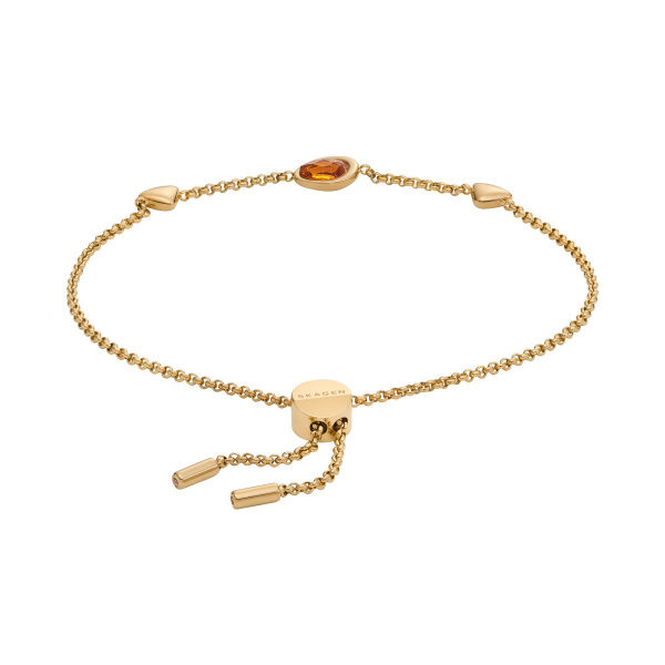 Miniaturbild: Skagen - Armband Sea Glass Glas honigfarben