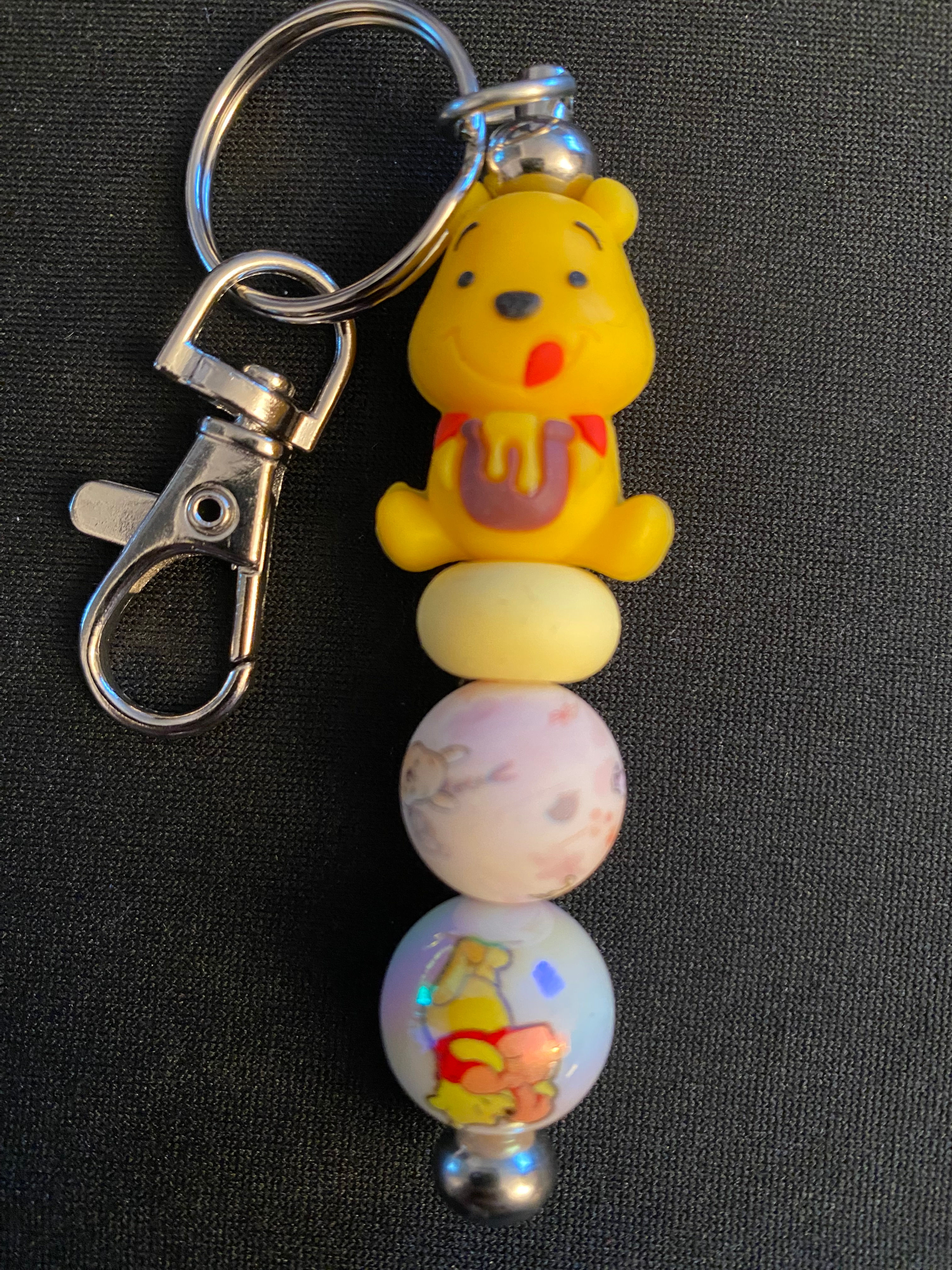 3D Pooh Bear Keyring