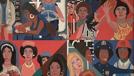 Faith Ringgold, For the Women's House (1971). Oil on canvas, 243.8 x 243.8 cm. Collection of New York City Department of Corrections.