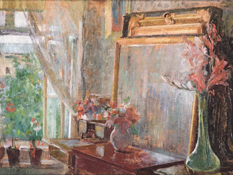 Olga Boznańska, Interior (1906). Oil on canvas, dimensions unknown. National Museum, Kraków, Poland.
