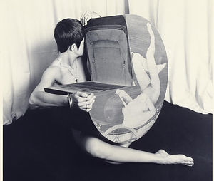 Helen Chadwick, The Labours III (1983-4), (part of the Ego Geometria Sum The Labours I - X series). Photograph, gelatin silver print on paper, 76 x 76 cm. Tate Modern, London, U.K.