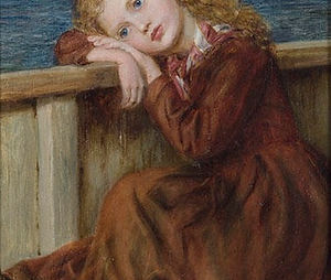 Laura Herford, The Little Emigrant (1868). Oil on canvas, 36.8 x 24.8 cm. The Suter Art Gallery, New Zealand.