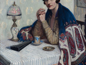 Agnes Goodsir, Girl with Cigarette (c.1925). Oil on canvas, dimensions unknown. Bendigo Art Gallery, Australia.