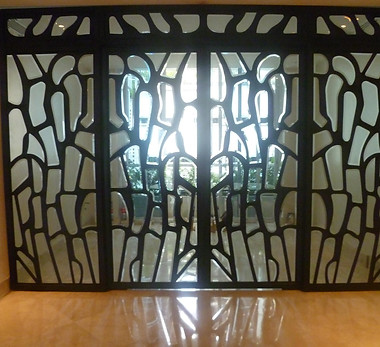 Puerta sala en hierro 