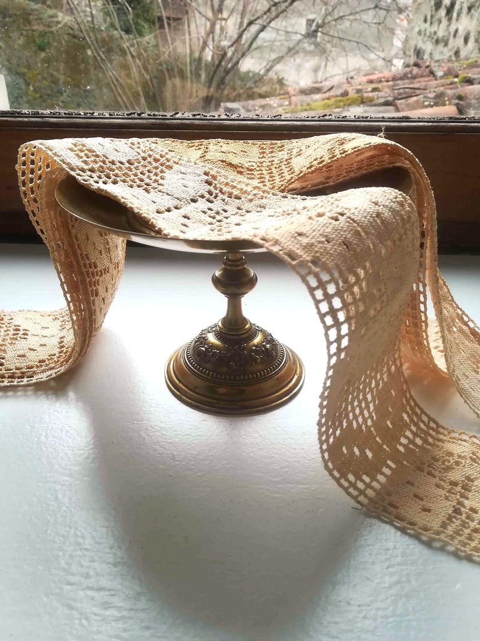 フランスアンティークフィレレース