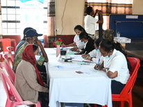 Mauritius-Health Day in the small village of Dubreuil