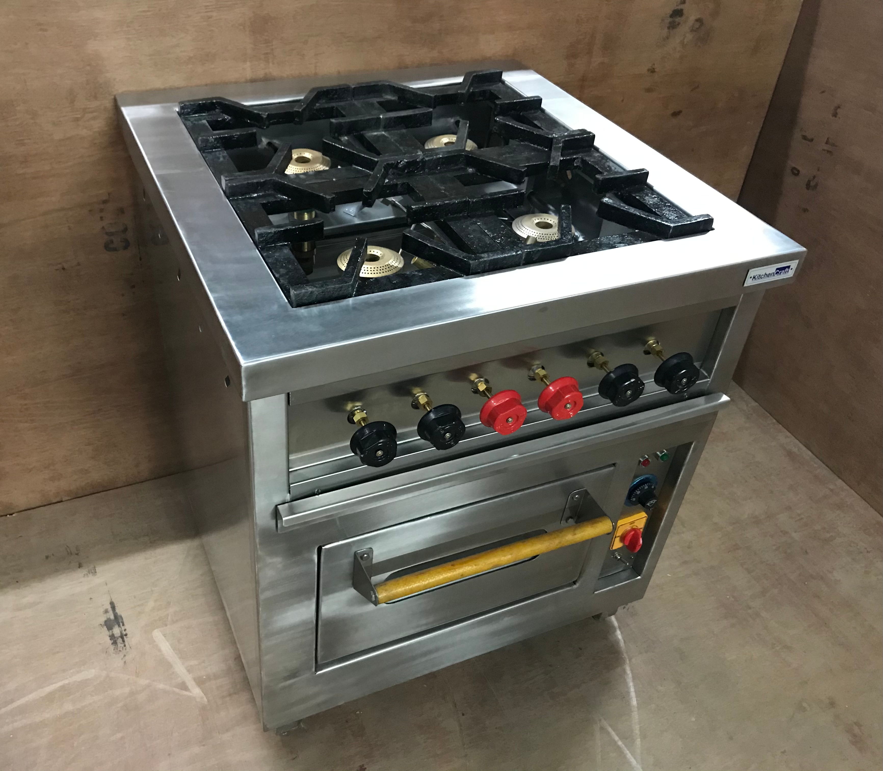 Four Burner Cooking Range with Oven