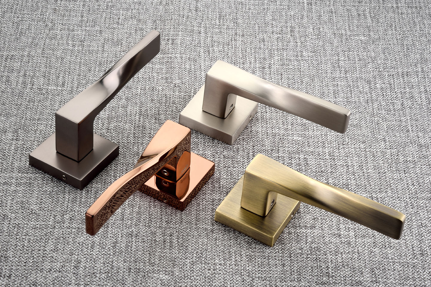 IMH-02 Mortise Handle Set on Rose