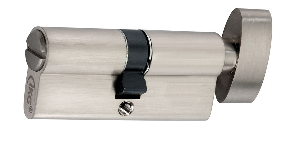 Thumbnail: IMH-104 Mortise Handle Set on 8" Plate with IML-05E Lock Body & IMC-01 Cylinder