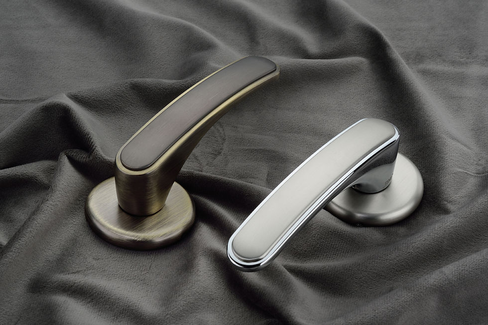 Thumbnail: IMH-03 Mortise Handle Set on Rose