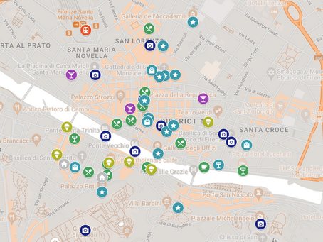 Visiting Florence: A Mapped Guide to Florence, Italy