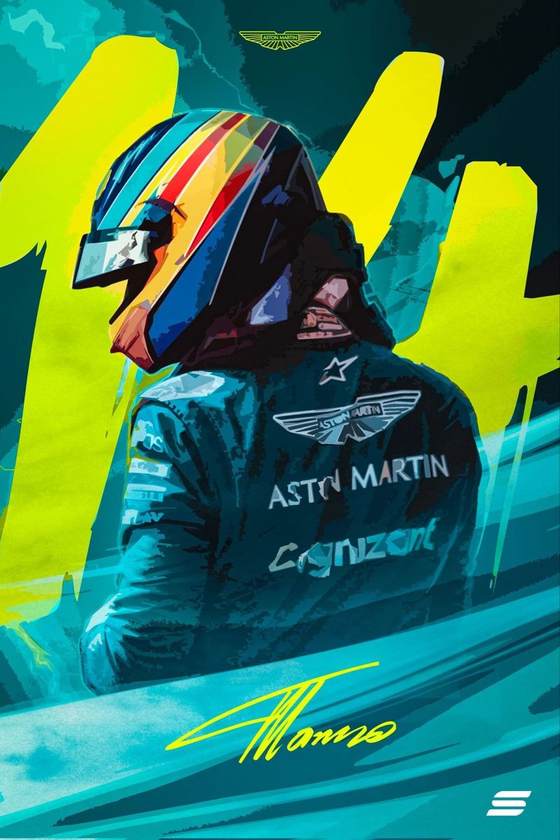 ALONSO F1 WALL PRINT (Print C)