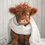 Thumbnail: BABY HIGHLAND COW BATHROOM PRINT