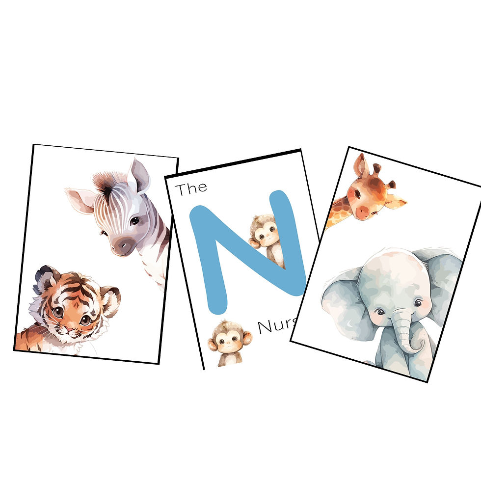 NURSERY SET OF 3 PRINTS