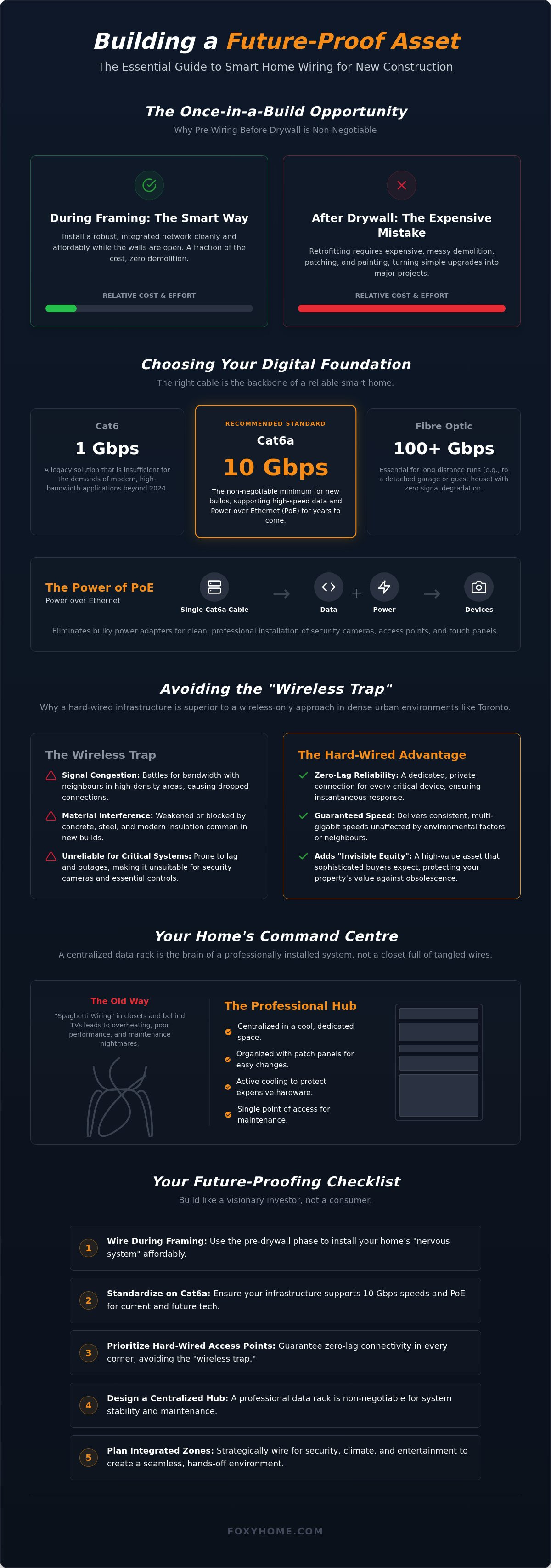 Smart home wiring for new construction Toronto