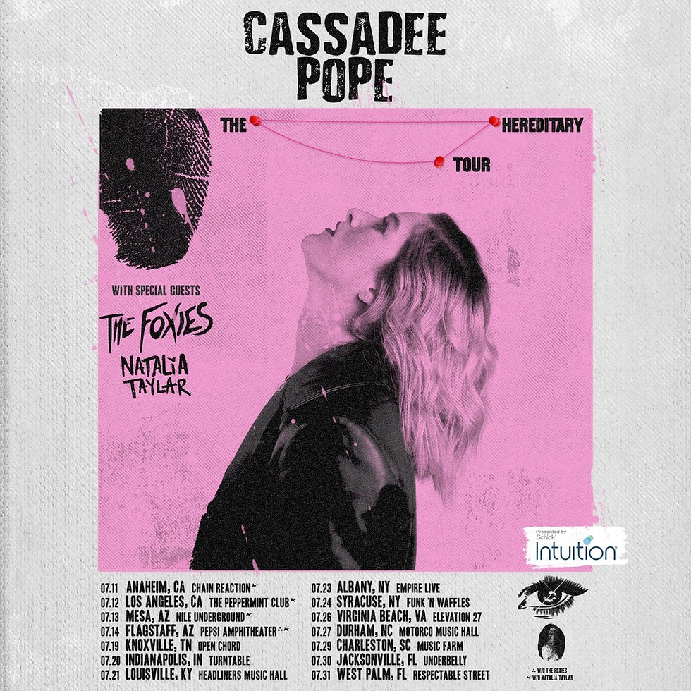 Cassadee Pope The Hereditary Tour Poster