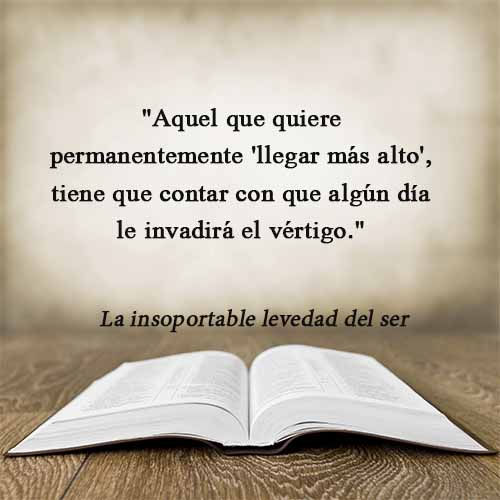 Miniatura: "La insoportable levedad del ser" Milan Kundera