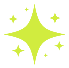 Emoji-style icon with sparkles representing highlights or featured pillars