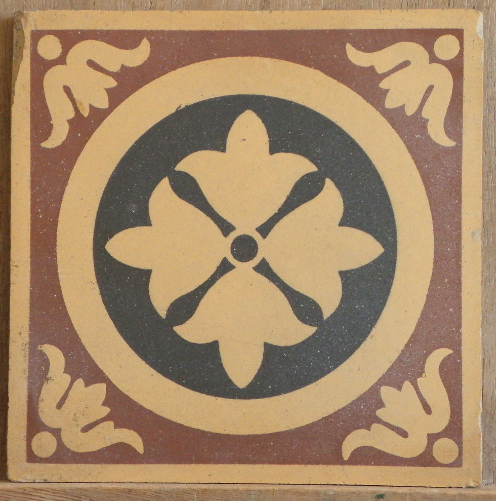 Bell shaped flower in a circle