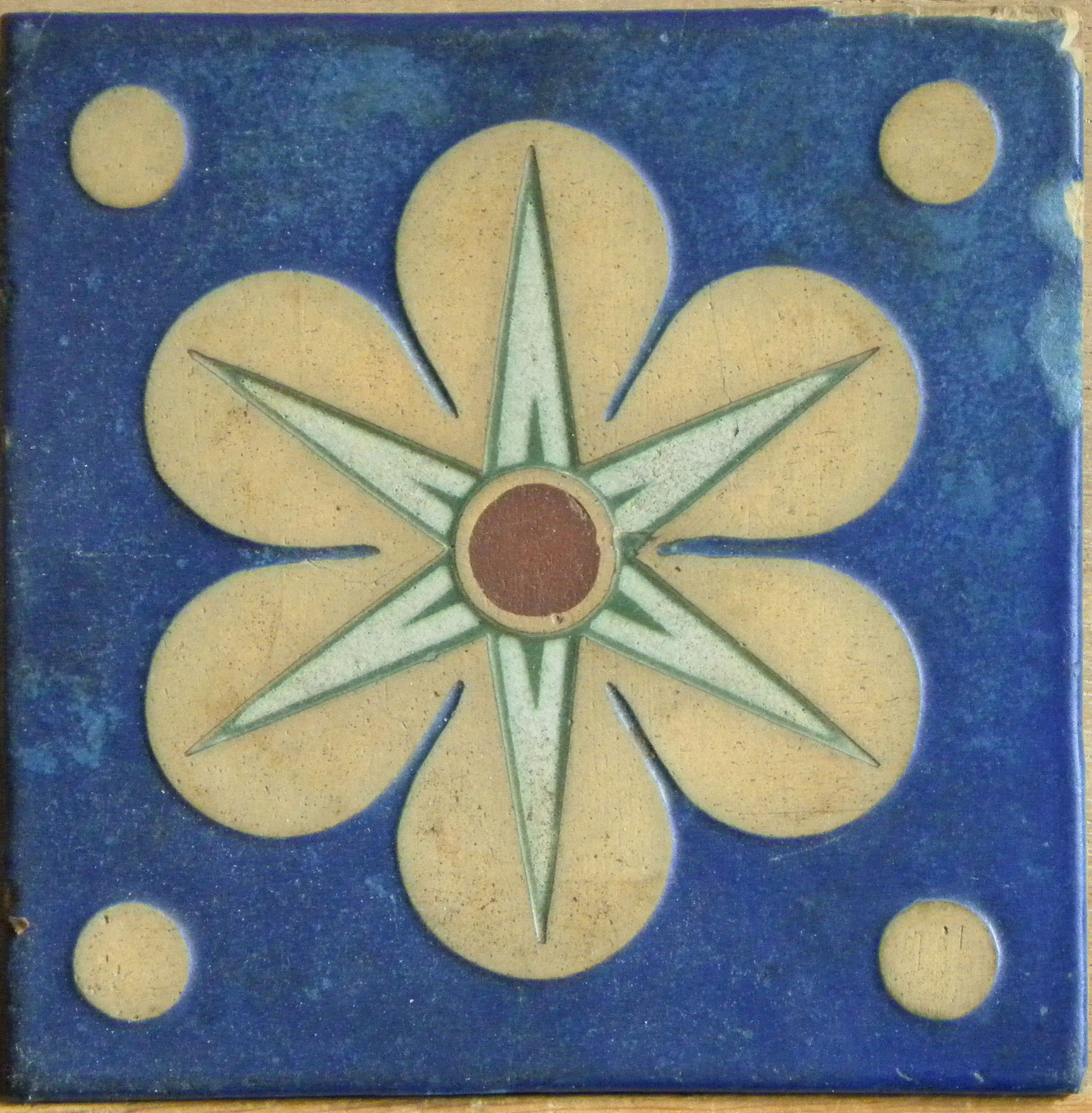 Six pointed star in a hexafoil