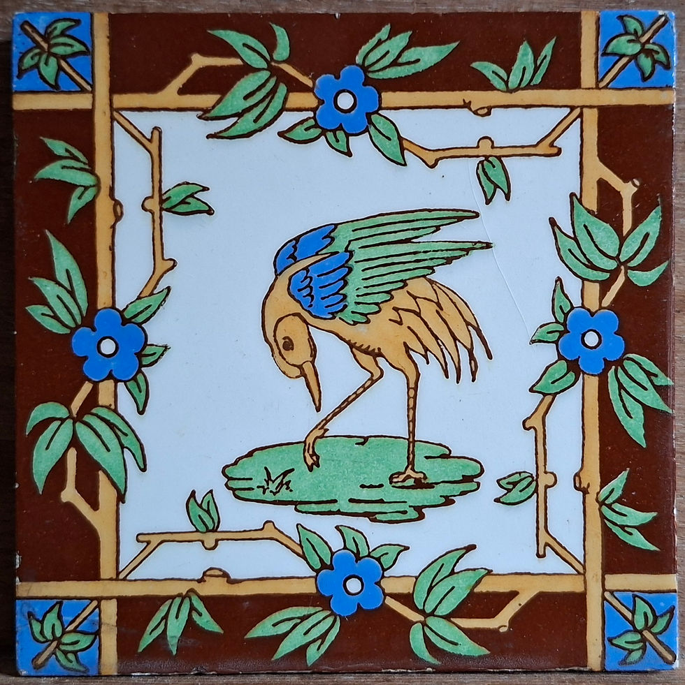 Aesthetic Movement wading bird