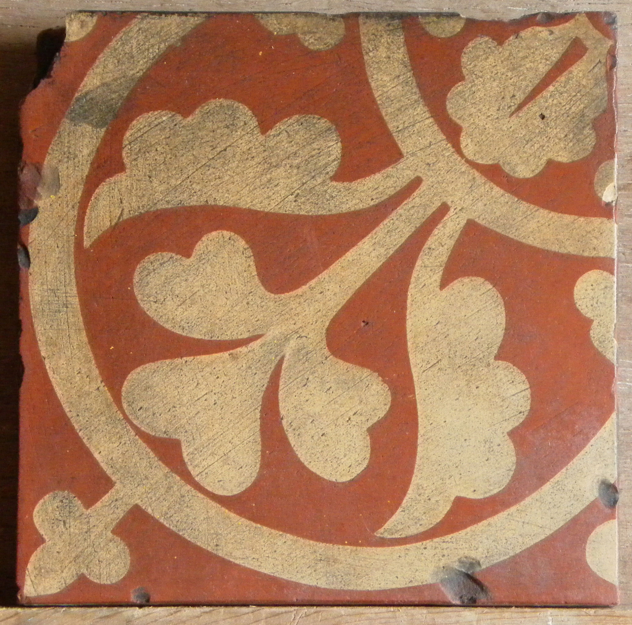 Quarter panel from a flower in a quatrefoil