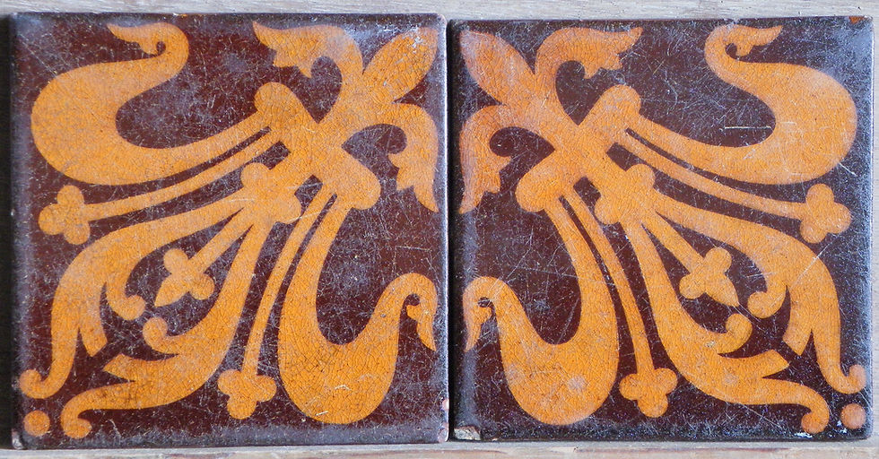 Two gothic fleur de lys