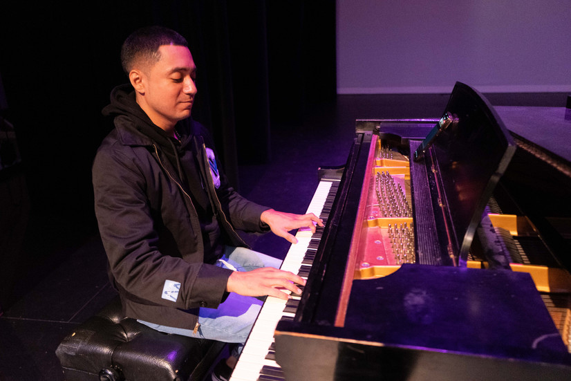 Tony Escoto from Bayuncos playing piano