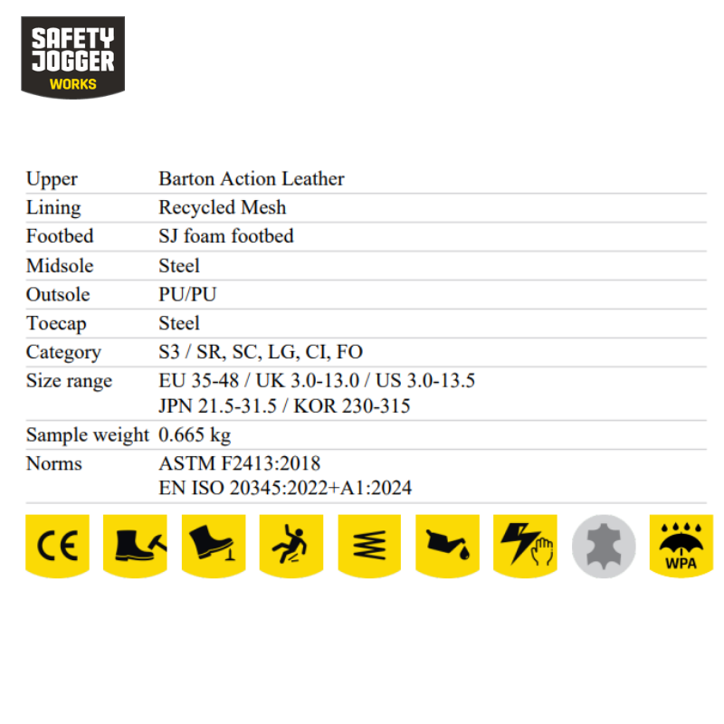 Thumbnail: Safety Jogger MANILARUN S3 Safety Shoes