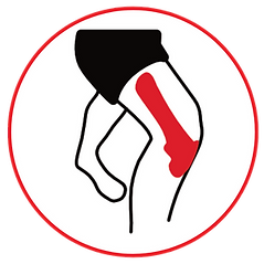 Knee muscle tape