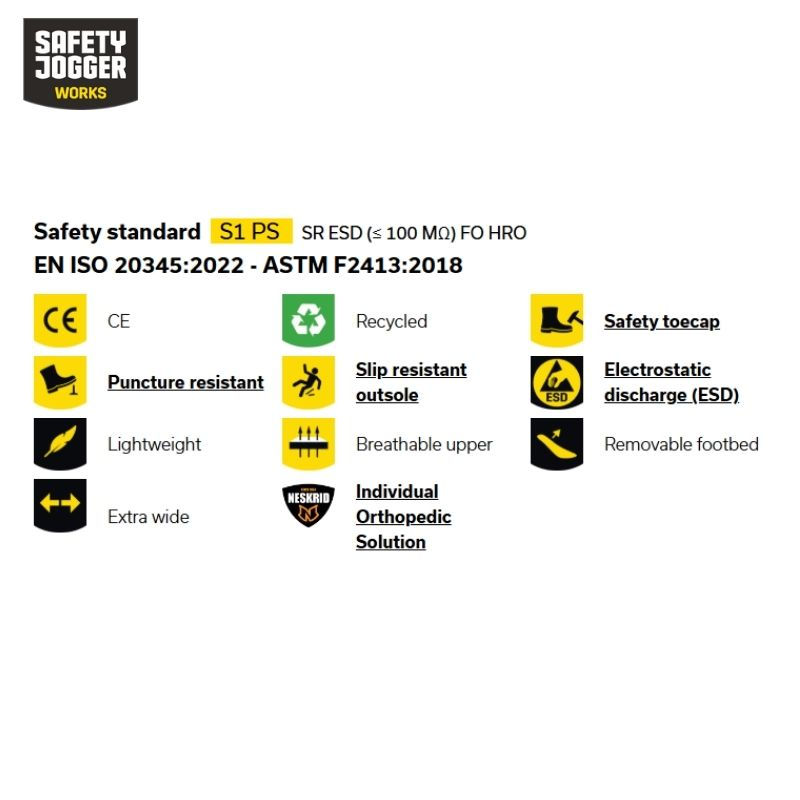 Thumbnail: Safety Jogger ECOLOBI S1P LOW TLS Safety Shoes