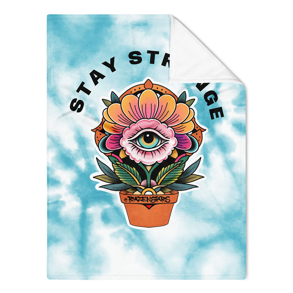 Thumbnail: Stay Strange Throw Blanket