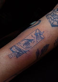 Anime tattoo designed and tattooed by Ocala Florida tattoo artist Comet at Stranger Flowers Yet Tattoo in Belleview Florida