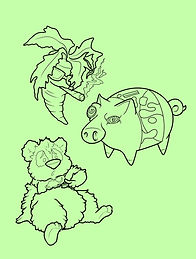 Custom one of a kind available tattoo designs created by Ocala tattoo artist Aubrey at The Tattoo Gallery of Ocala in Ocala Florida
