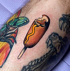 Get What You Get Corndog tattoo