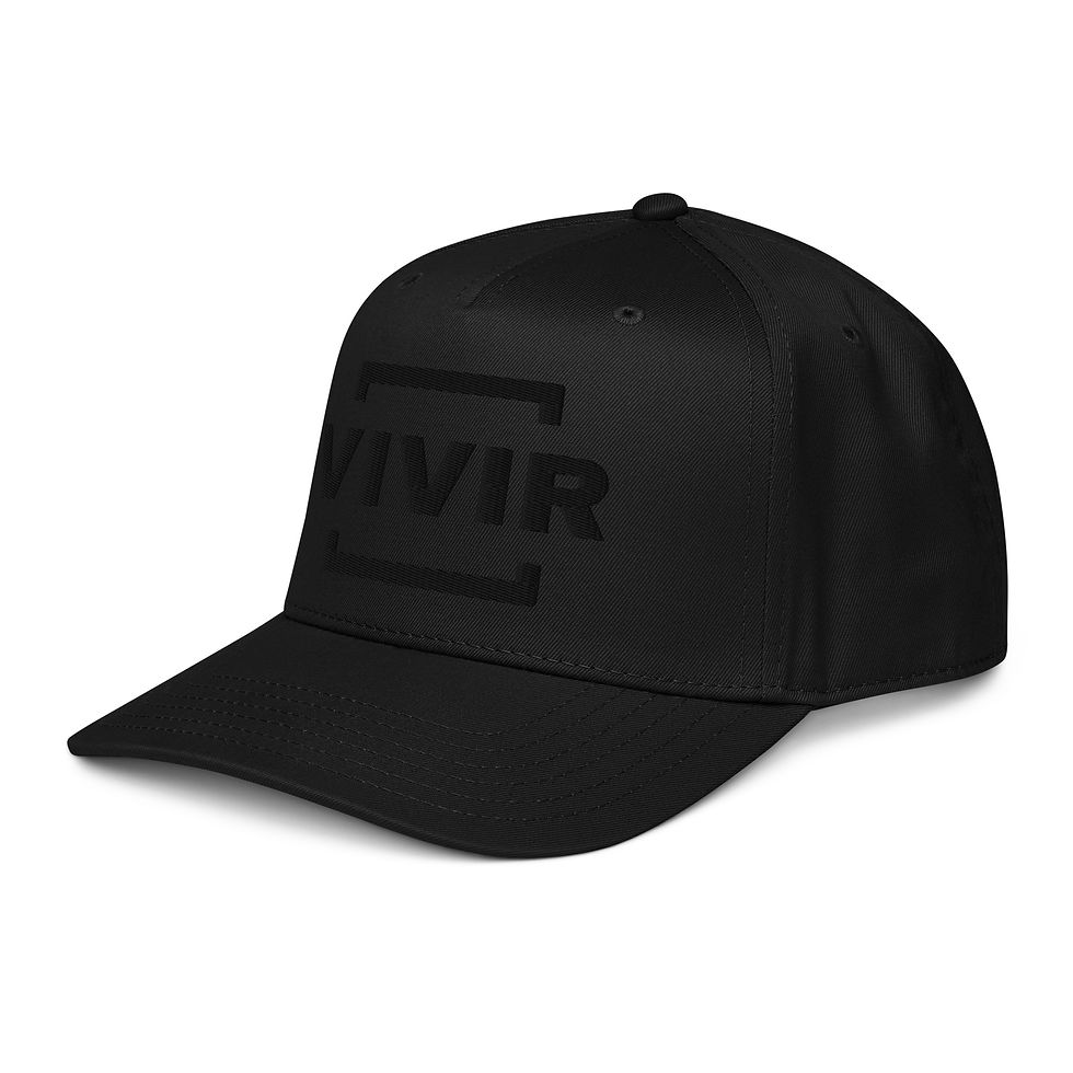 Thumbnail: BLACK ON BLACK - VIVIR 5 panel cap